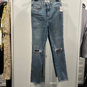 Straight leg jeans